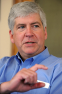 Thumbnail image for Rick Snyder in office 3.JPG